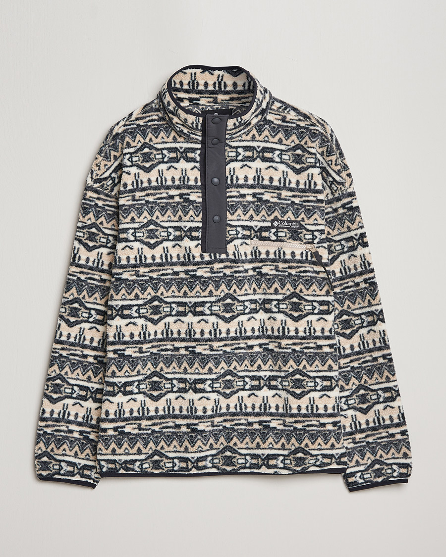 Men | Sweaters & Knitwear | Columbia | Helvetia Half Snap Fleece Ancient Fossil 80s Print