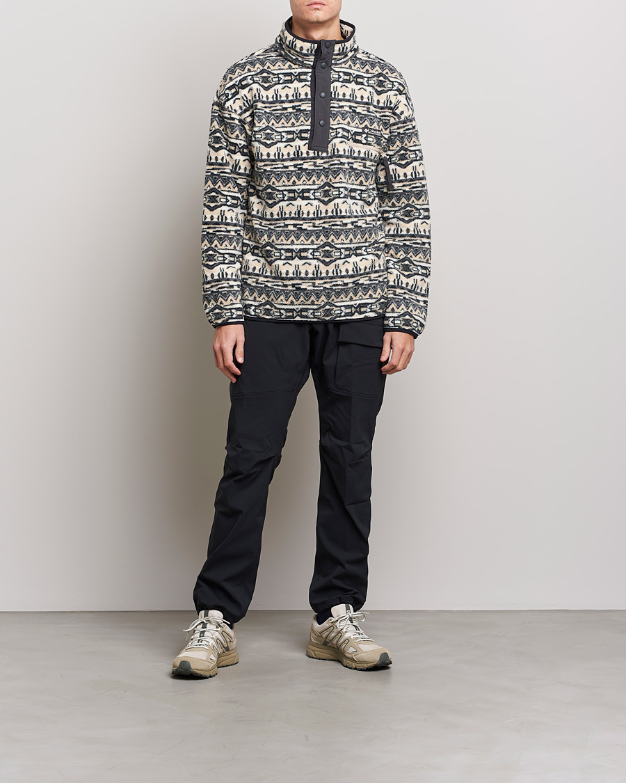 Men | Sweaters & Knitwear | Columbia | Helvetia Half Snap Fleece Ancient Fossil 80s Print