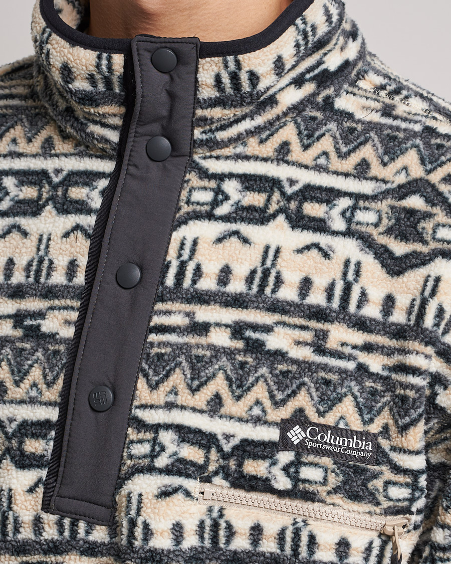 Men | Sweaters & Knitwear | Columbia | Helvetia Half Snap Fleece Ancient Fossil 80s Print