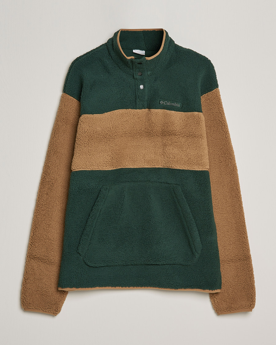 Men | Sweaters & Knitwear | Columbia | Rugged Ridge Sherpa Half Snap Fleece Spruce/Delta