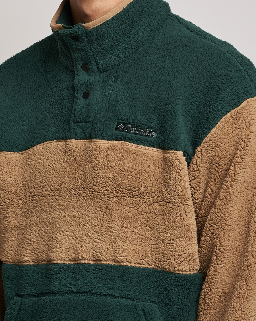 Men | Sweaters & Knitwear | Columbia | Rugged Ridge Sherpa Half Snap Fleece Spruce/Delta