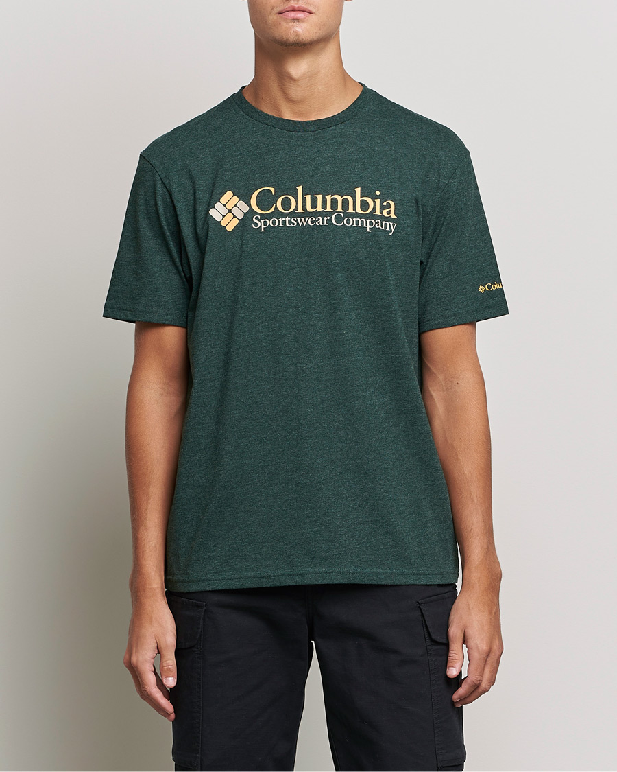 Men | T-Shirts | Columbia | Basic Logo Short Sleeve T-Shirt Spruce Heather
