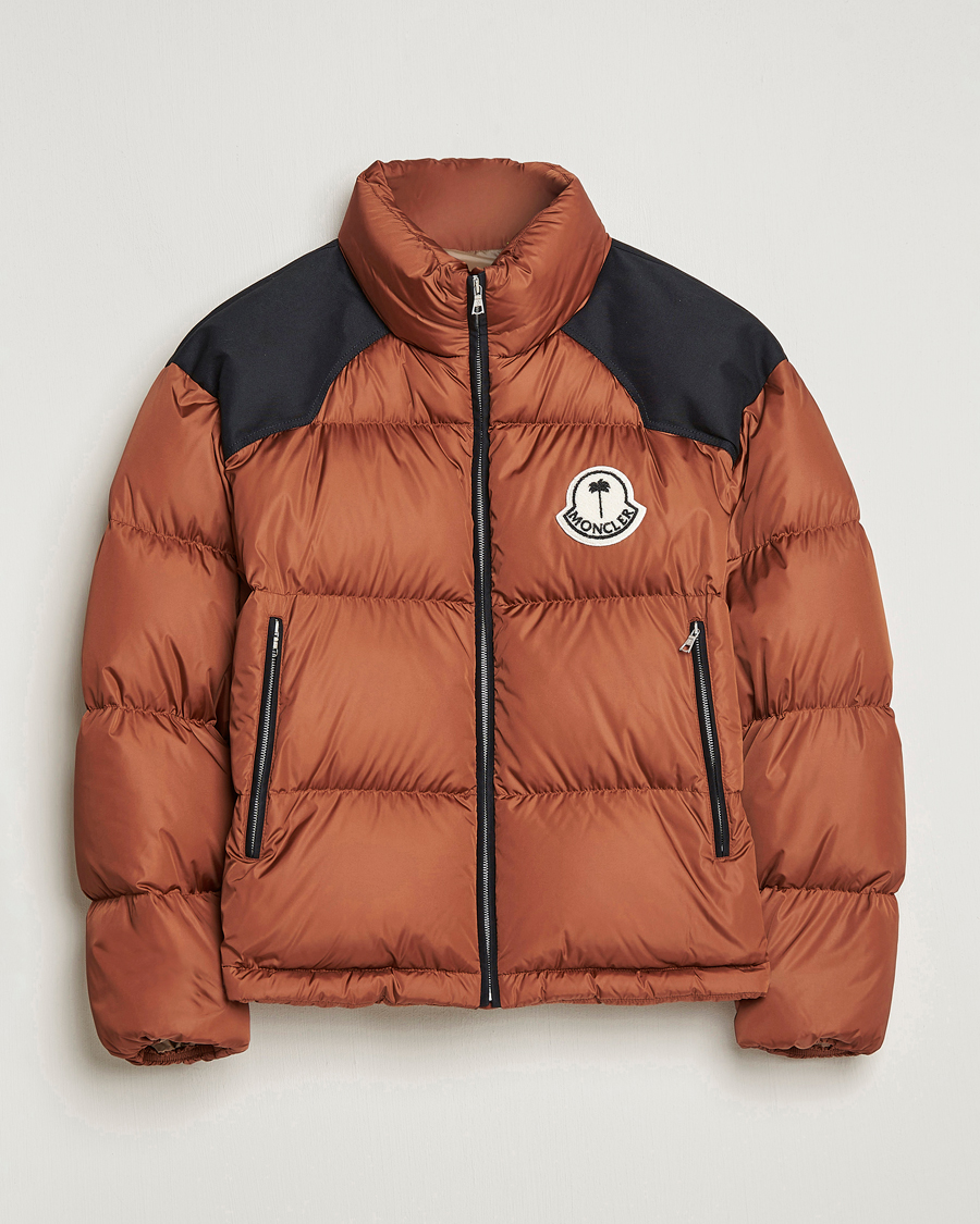 Men | Coats & Jackets | Moncler Genius | 8 Palm Angels Nevin Down Jacket Brown