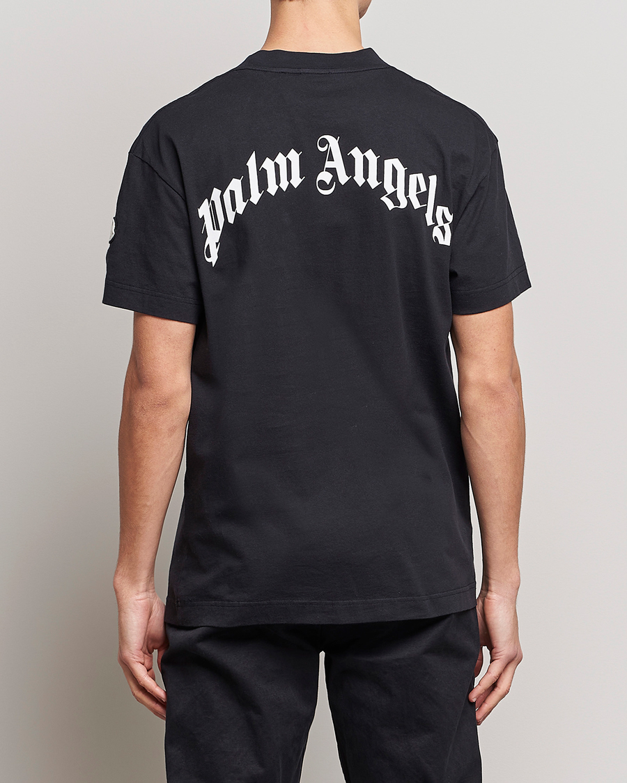 Men | T-Shirts | Moncler Genius | 8 Palm Angels Bear Motif T-Shirt Black
