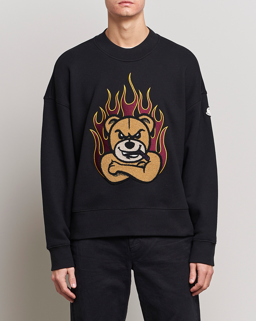 Men | Sweatshirts | Moncler Genius | 8 Palm Angels Bear Motif Sweatshirt Black
