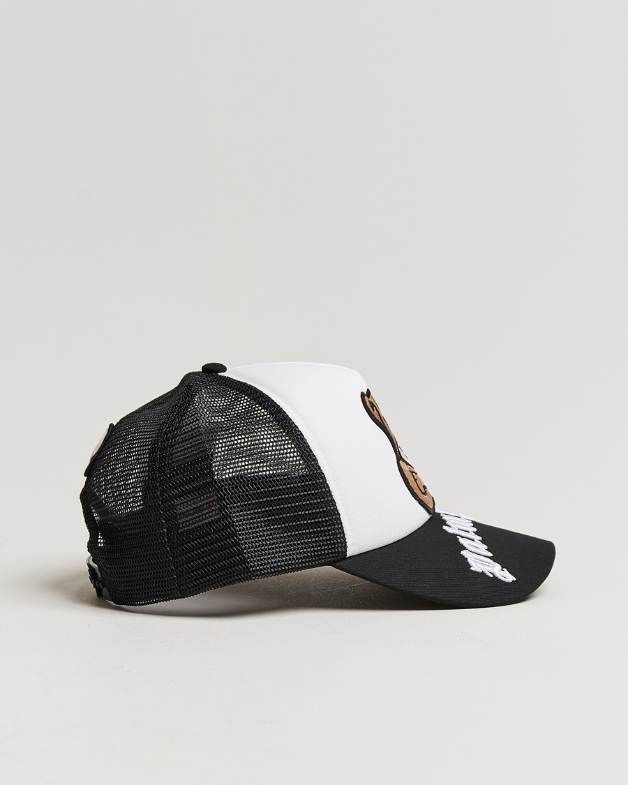 Men | 8 Moncler Genius Palm Angels Bear Motif Baseball Cap White/Black | Moncler Genius | 8 Palm Angels Bear Motif Baseball Cap White/Black