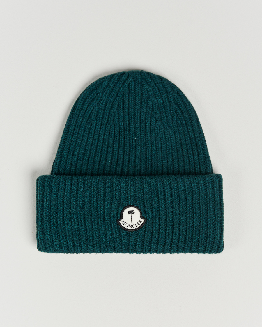 Men | 8 Moncler Genius Palm Angels Wool Beanie Green | Moncler Genius | 8 Palm Angels Wool Beanie Green