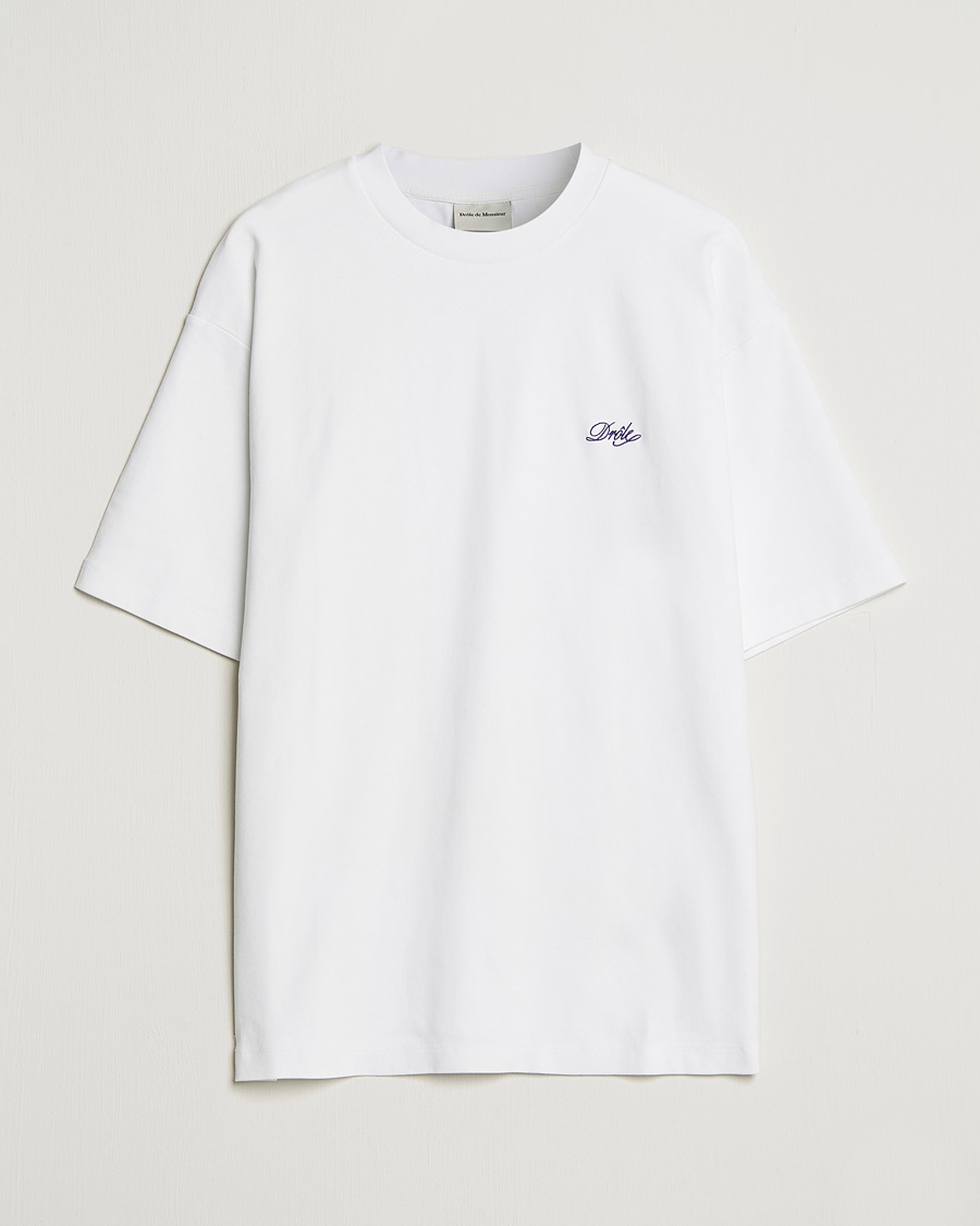Men | T-Shirts | Drôle de Monsieur | Signature T-Shirt White