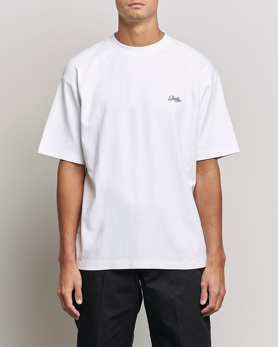 Men | T-Shirts | Drôle de Monsieur | Signature T-Shirt White