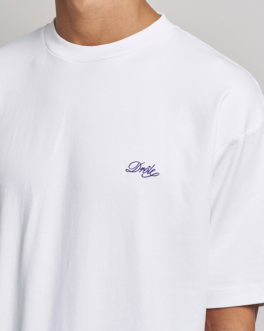 Men | T-Shirts | Drôle de Monsieur | Signature T-Shirt White