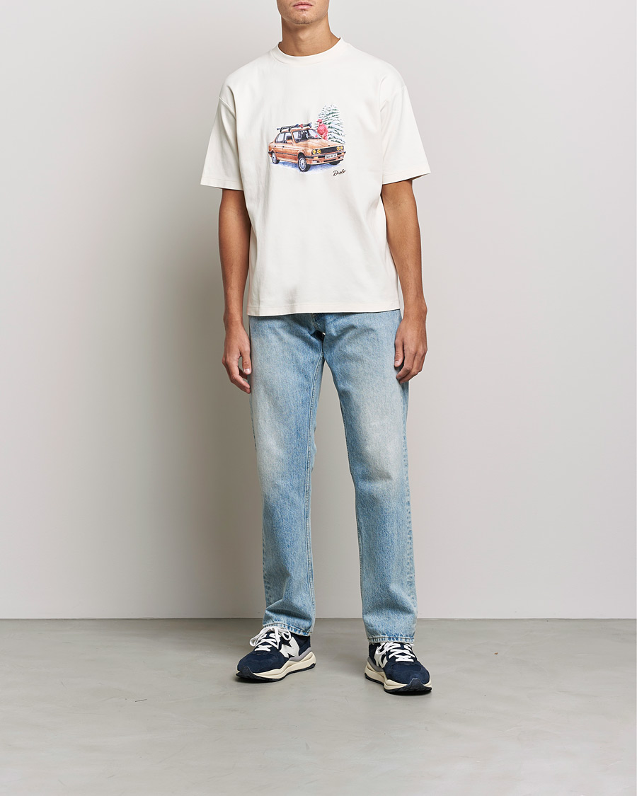 Men | T-Shirts | Drôle de Monsieur | Departe Ski T-Shirt Cream