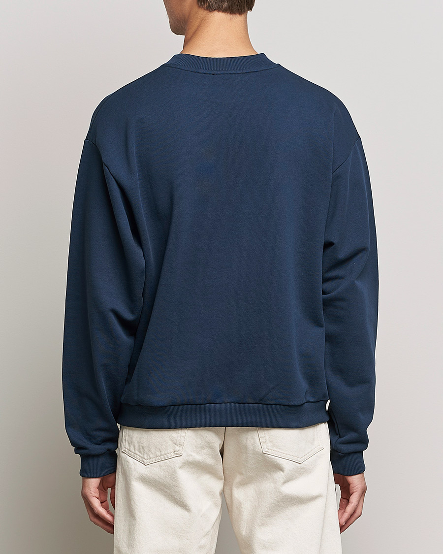 Men | Sweaters & Knitwear | Drôle de Monsieur | Fleur Sweatshirt Navy