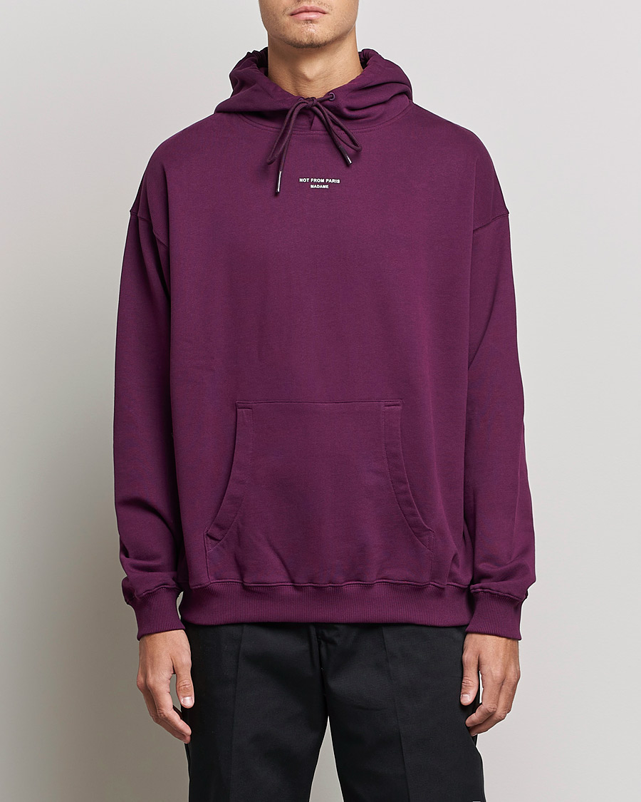 Men | Sweaters & Knitwear | Drôle de Monsieur | Classic NFPM Hoodie Purple