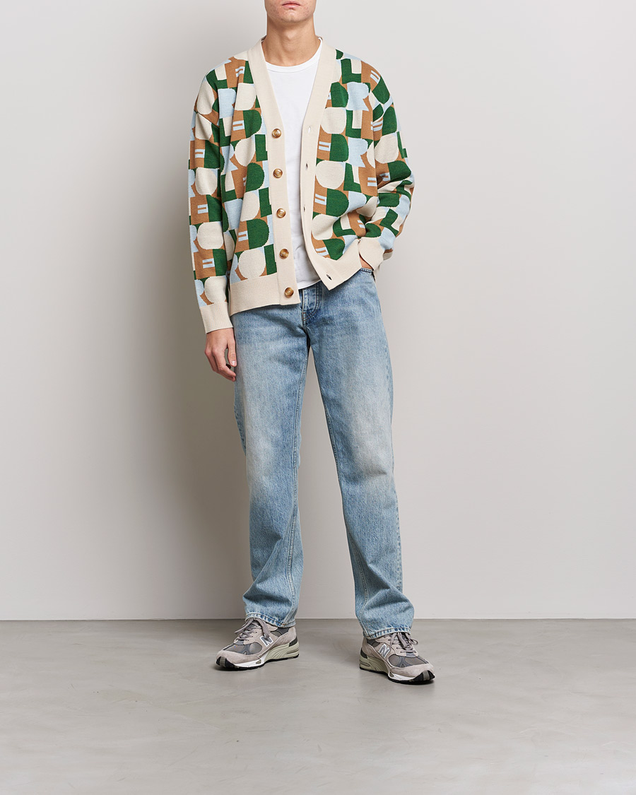 Men | Sweaters & Knitwear | Drôle de Monsieur | Le Cardigan White/Beige