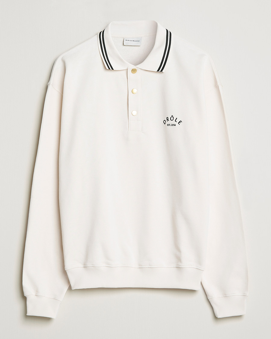 Men | Sweaters & Knitwear | Drôle de Monsieur | Le Polo Shirt Off White