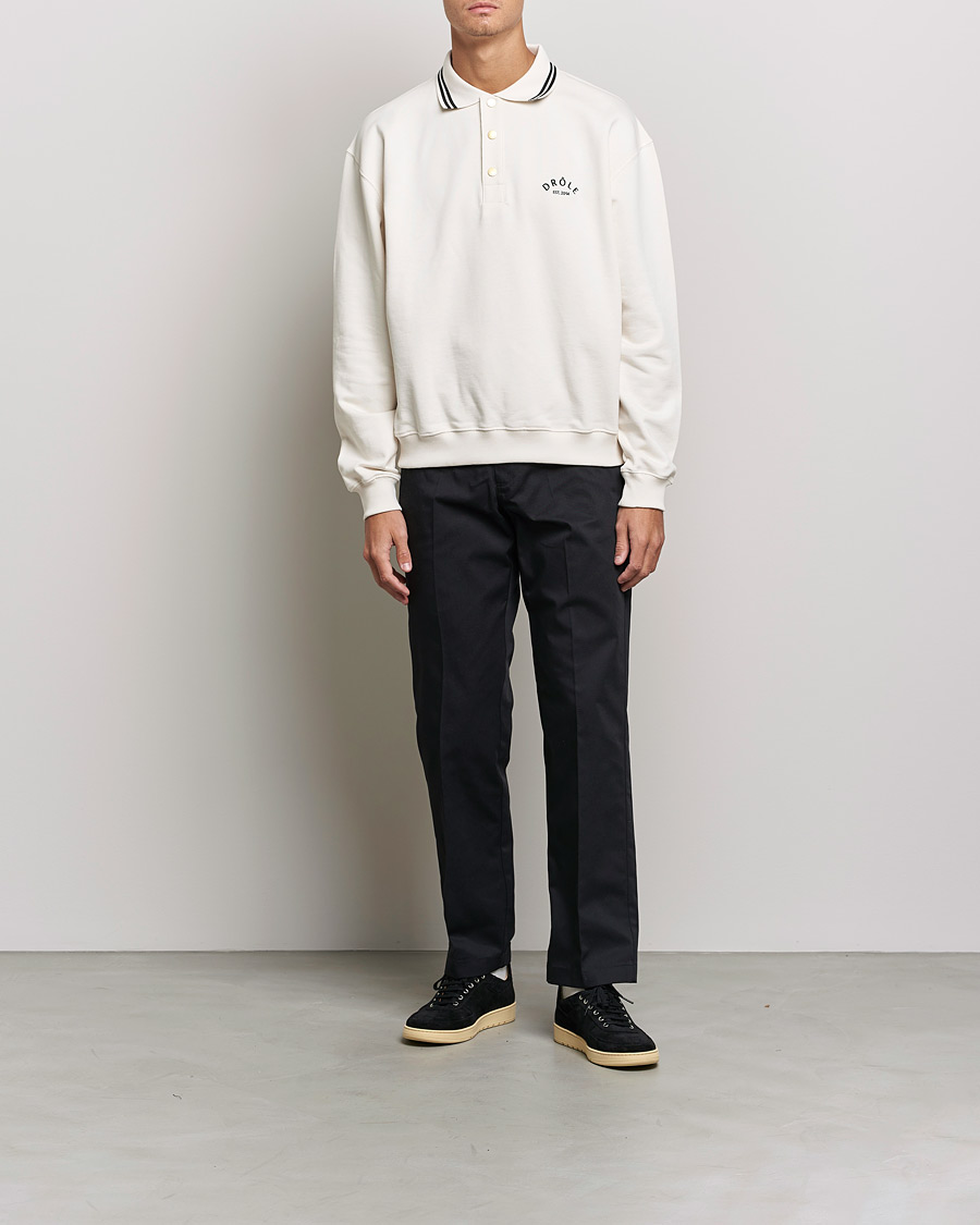 Men | Sweaters & Knitwear | Drôle de Monsieur | Le Polo Shirt Off White