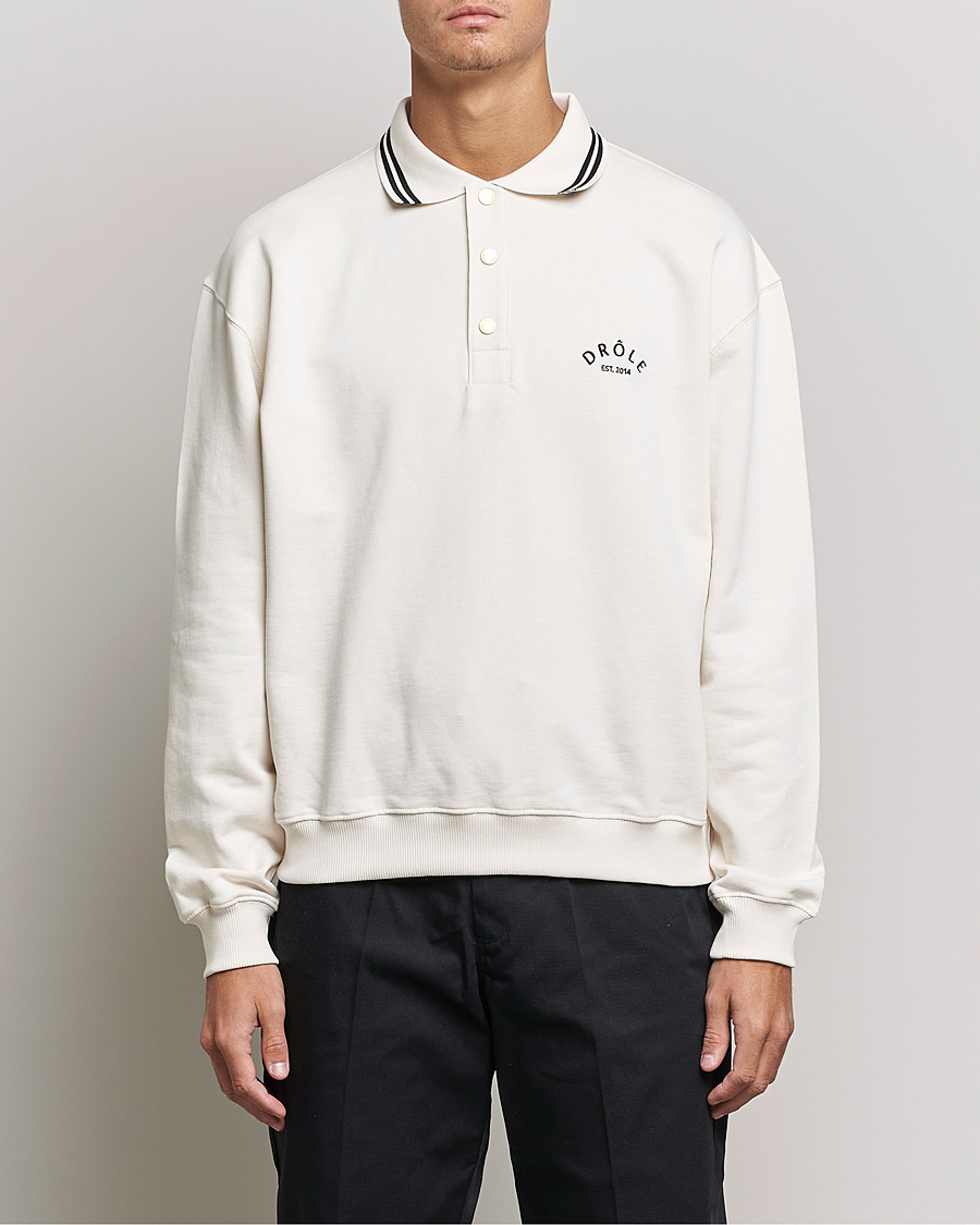 Men | Sweaters & Knitwear | Drôle de Monsieur | Le Polo Shirt Off White