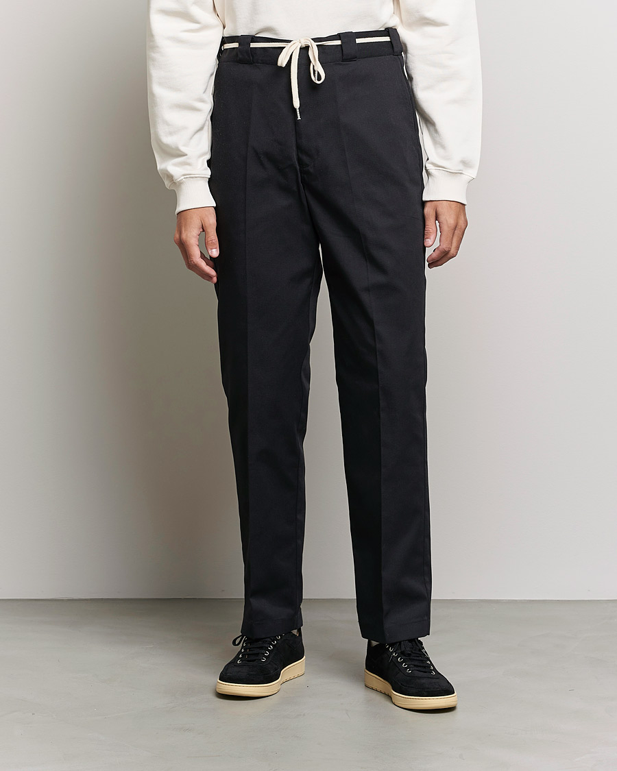 Men | Trousers | Drôle de Monsieur | Twill Pants Black