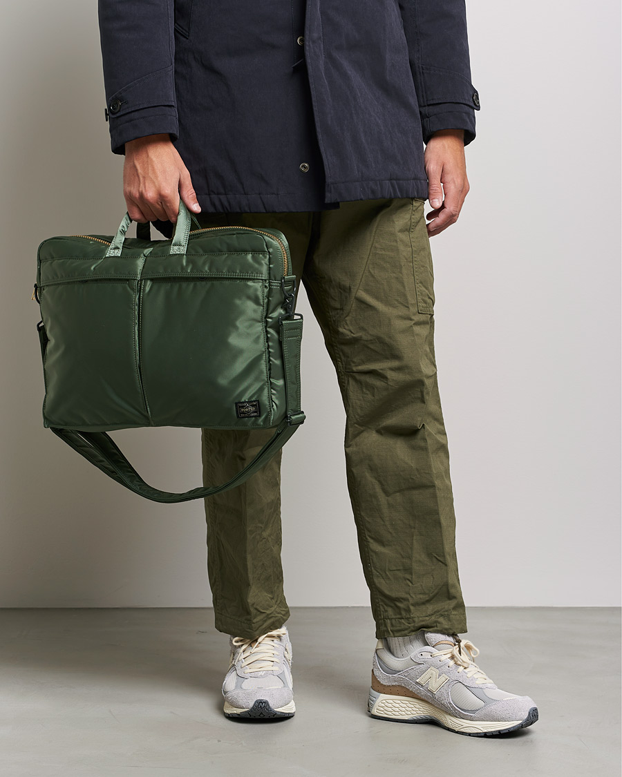 Men | Briefcases | Porter-Yoshida & Co. | Tanker 2Way Briefcase Sage Green