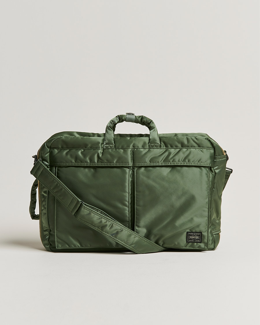 Men | Bags | Porter-Yoshida & Co. | Tanker 3Way Briefcase Sage Green