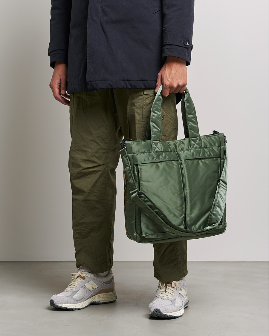Men | Tote Bags | Porter-Yoshida & Co. | Tanker Tote Bag Sage Green