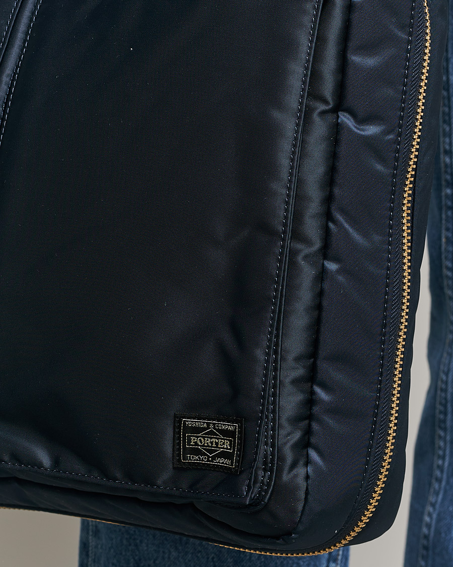 Men | Porter-Yoshida & Co. Tanker Tote Bag Iron Blue | Porter-Yoshida & Co. | Tanker Tote Bag Iron Blue