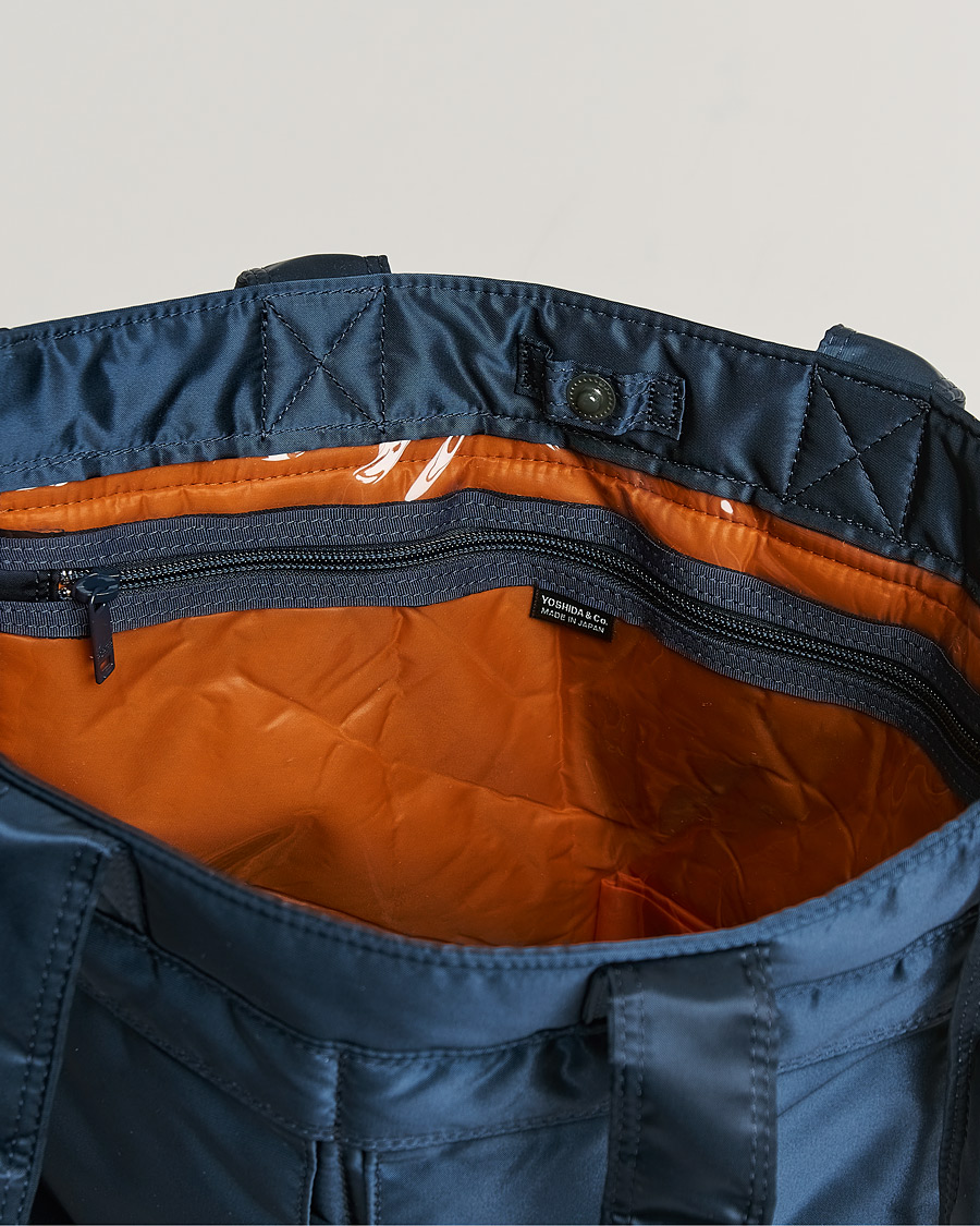 Men | Porter-Yoshida & Co. Tanker Tote Bag Iron Blue | Porter-Yoshida & Co. | Tanker Tote Bag Iron Blue