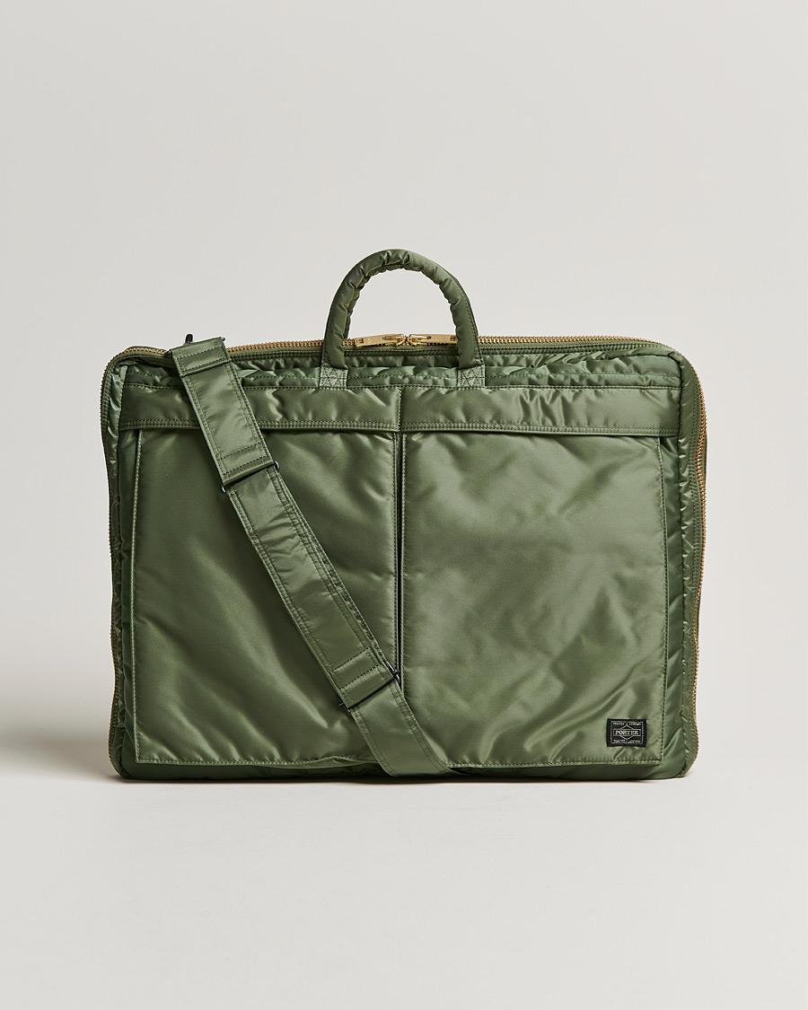 Men | Porter-Yoshida & Co. Tanker Garment Bag Sage Green | Porter-Yoshida & Co. | Tanker Garment Bag Sage Green