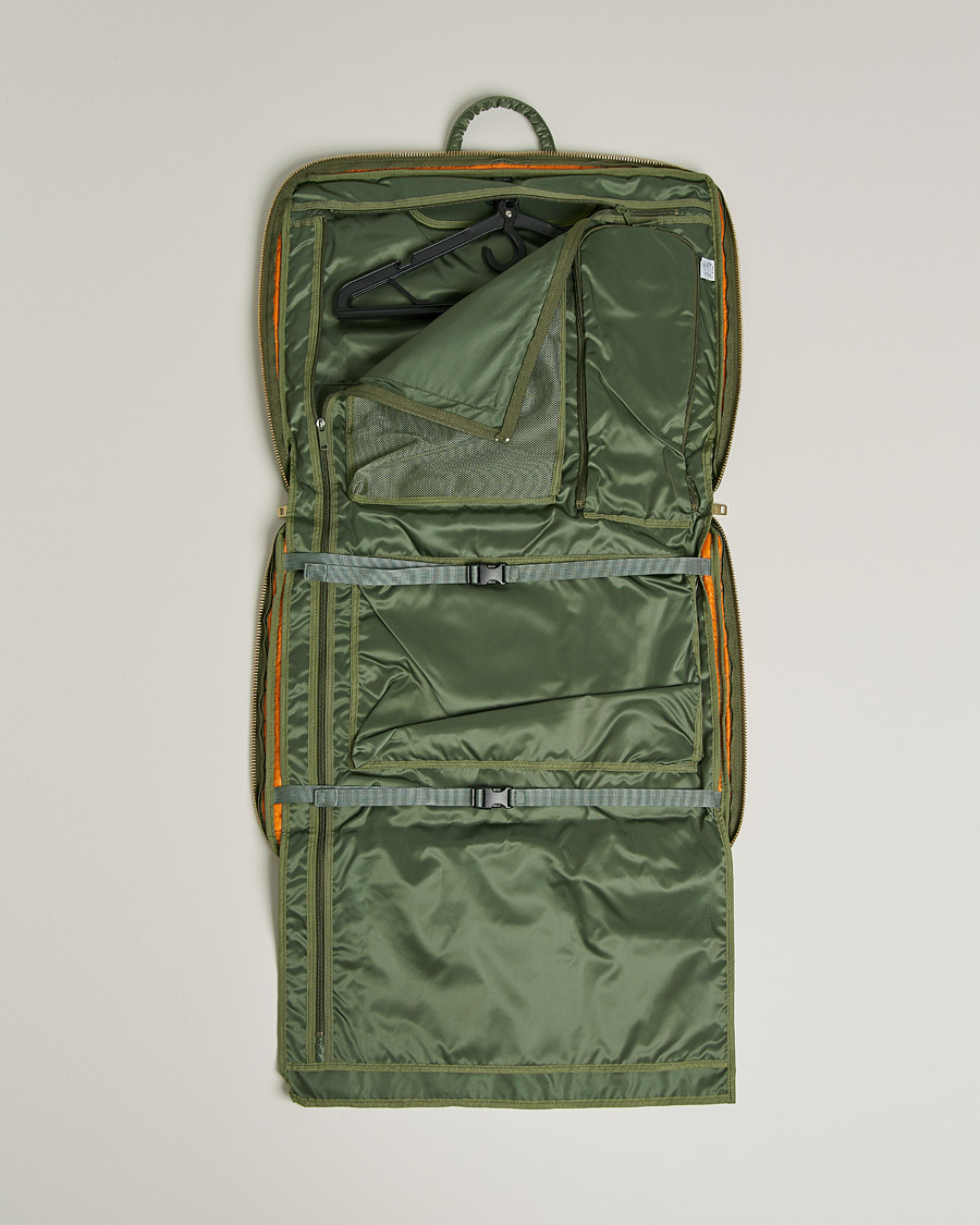 Men | Porter-Yoshida & Co. Tanker Garment Bag Sage Green | Porter-Yoshida & Co. | Tanker Garment Bag Sage Green