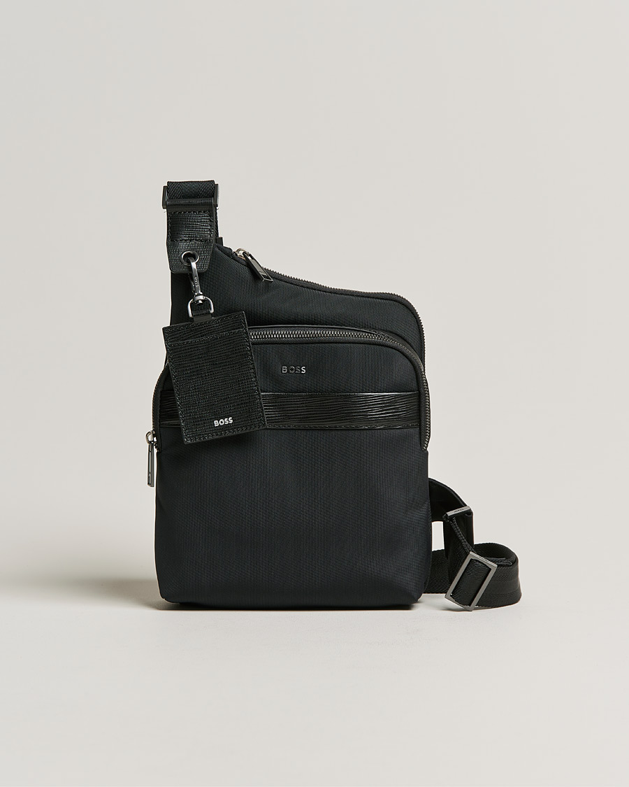 Men | First Class Crossbody Bag Black | BOSS BLACK | First Class Crossbody Bag Black