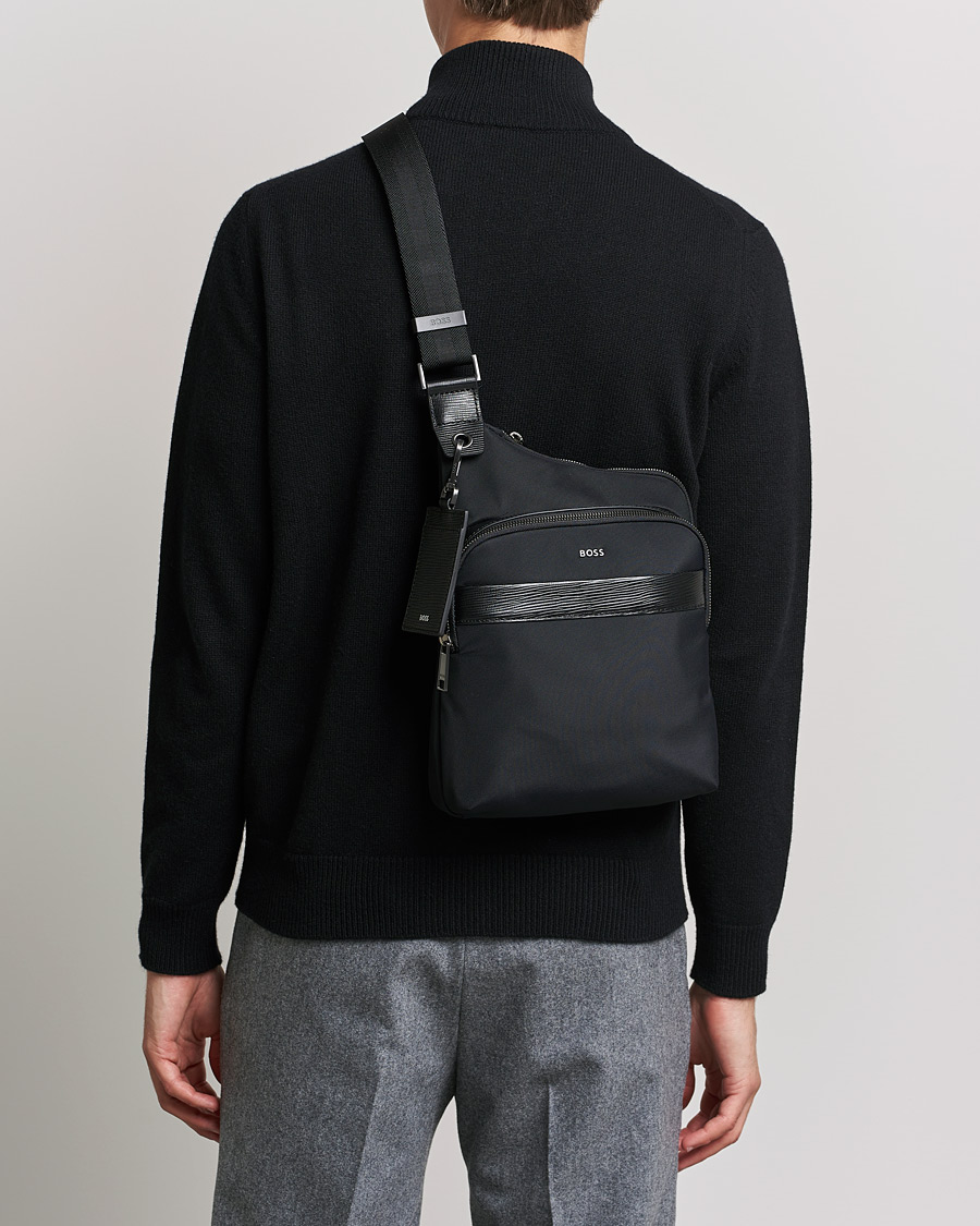 Men | Shoulder Bags | BOSS | First Class Crossbody Bag Black