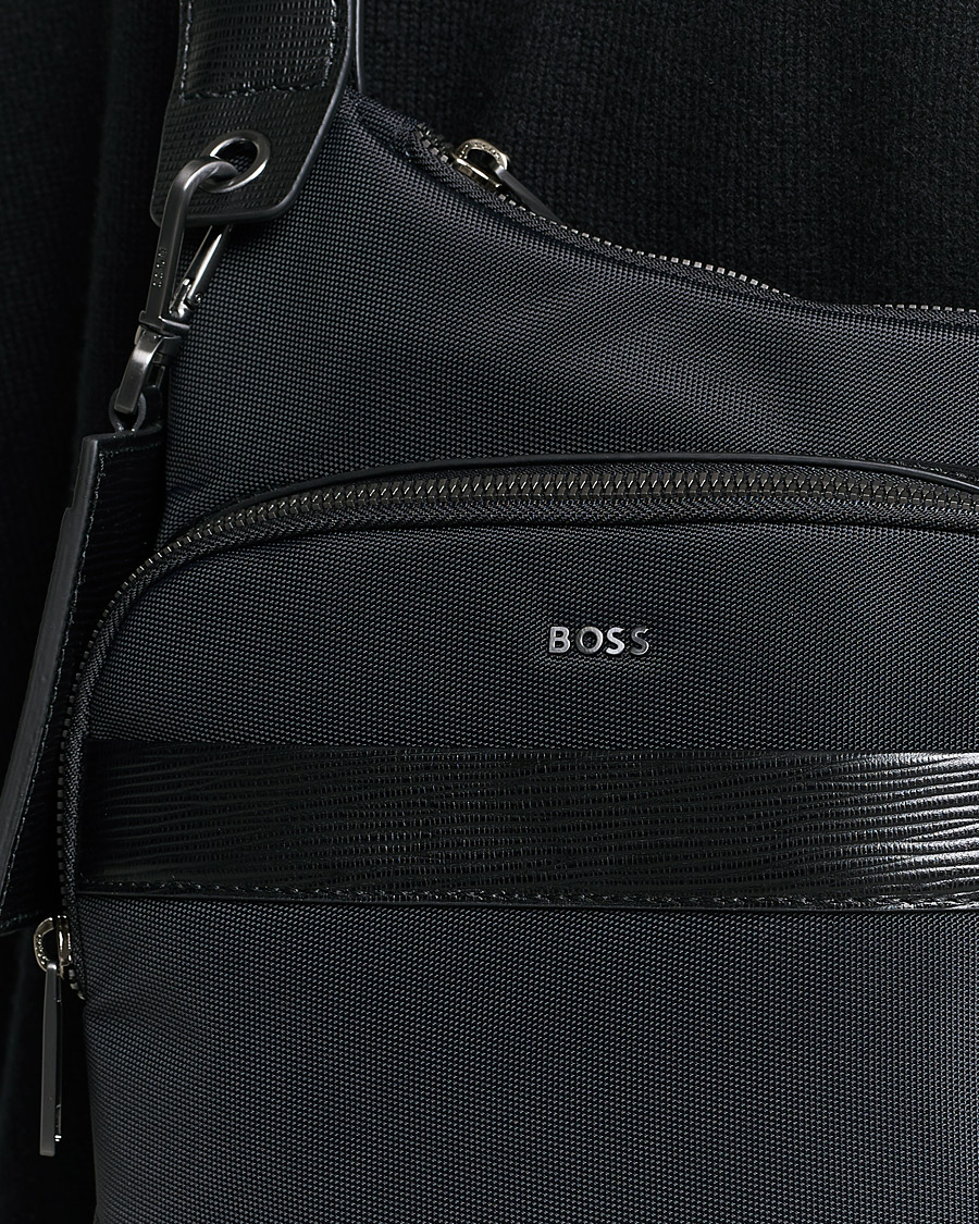 Men | First Class Crossbody Bag Black | BOSS BLACK | First Class Crossbody Bag Black