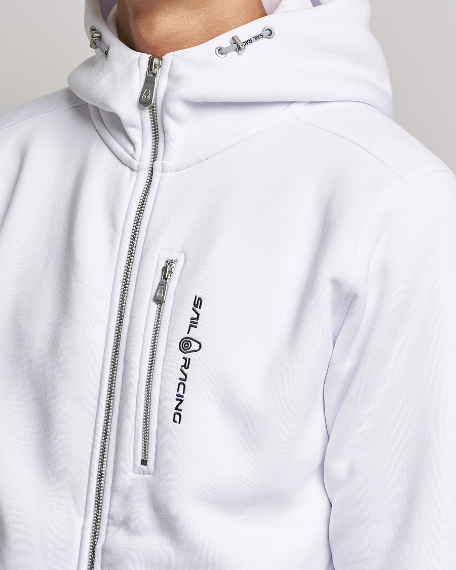 Men | Sweaters & Knitwear | Sail Racing | Bowman Full Zip Hoodie White