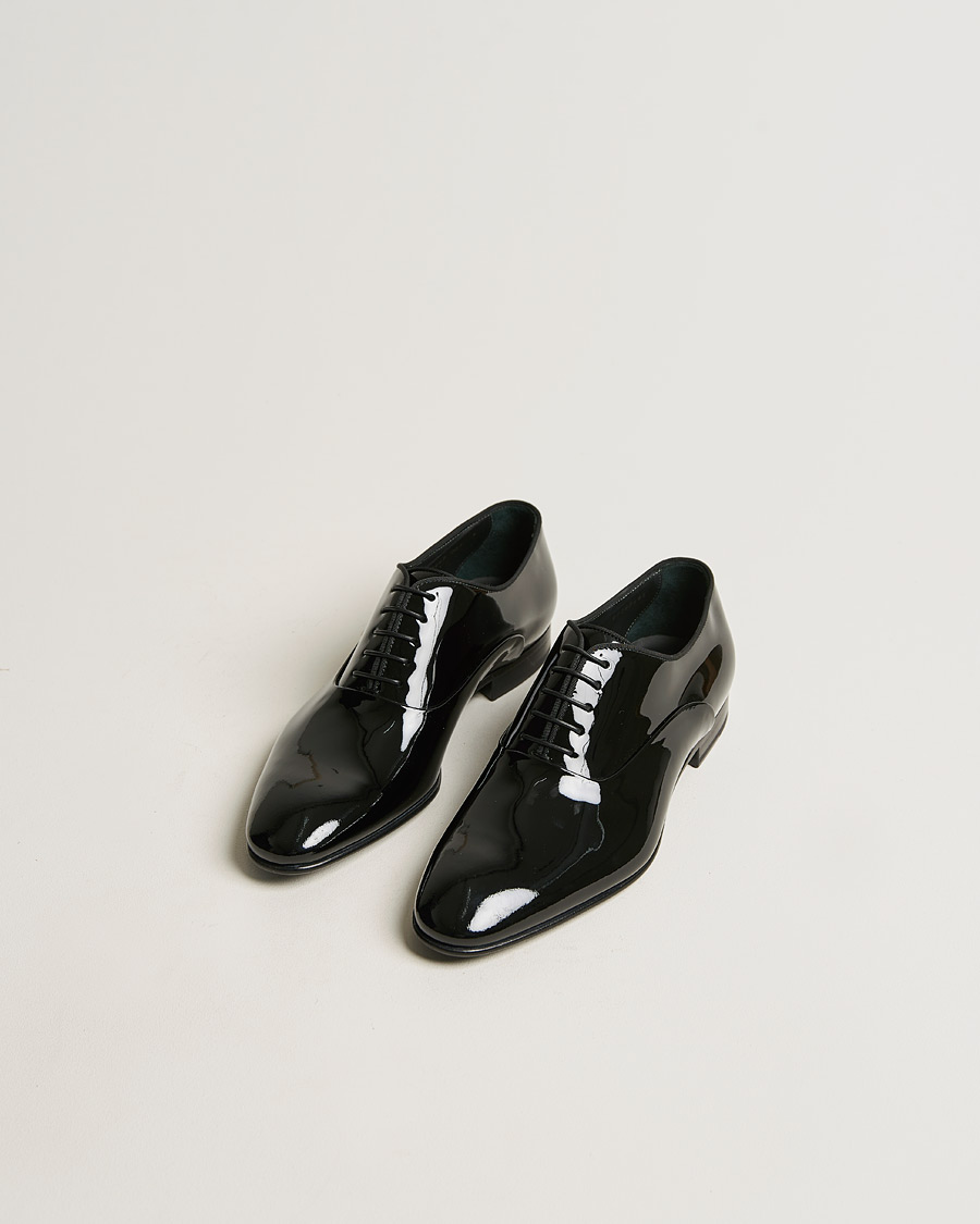 Men | Patent-Leather Shoes | BOSS | Evening Oxford Shoe Black