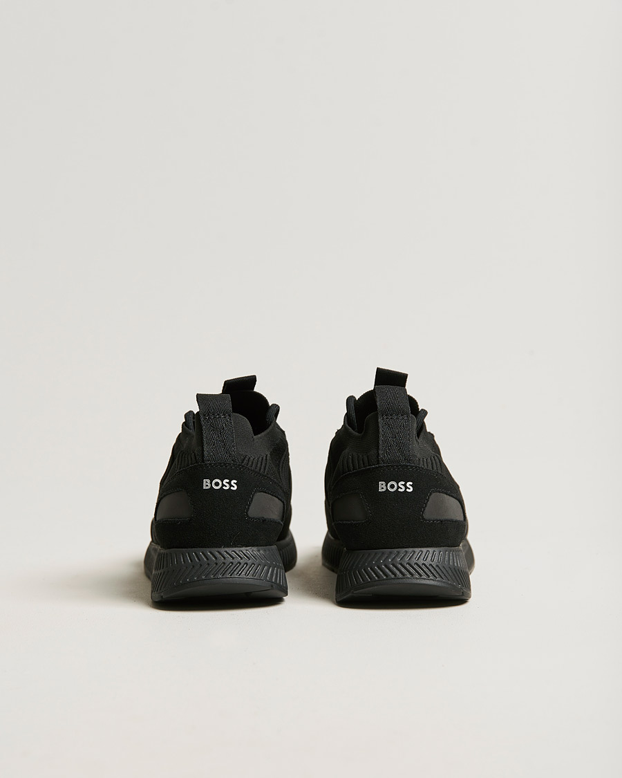 BOSS Titanium Running Sneaker Black at 