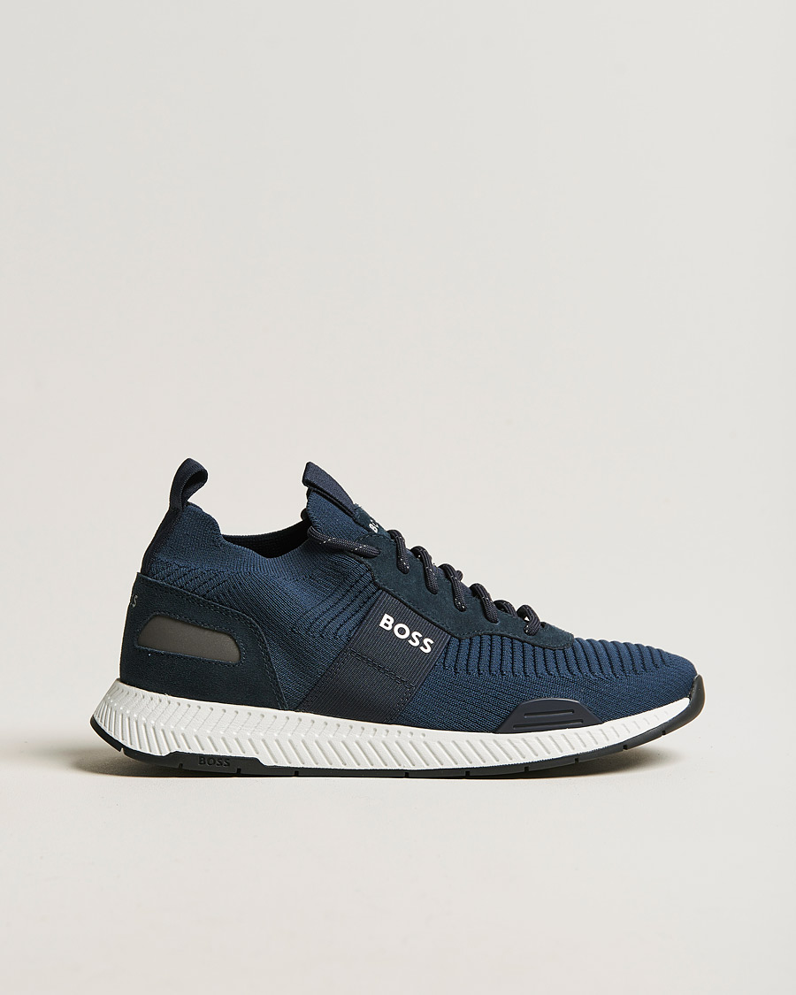 Men | Titanium Running Sneaker Dark Blue | BOSS BLACK | Titanium Running Sneaker Dark Blue