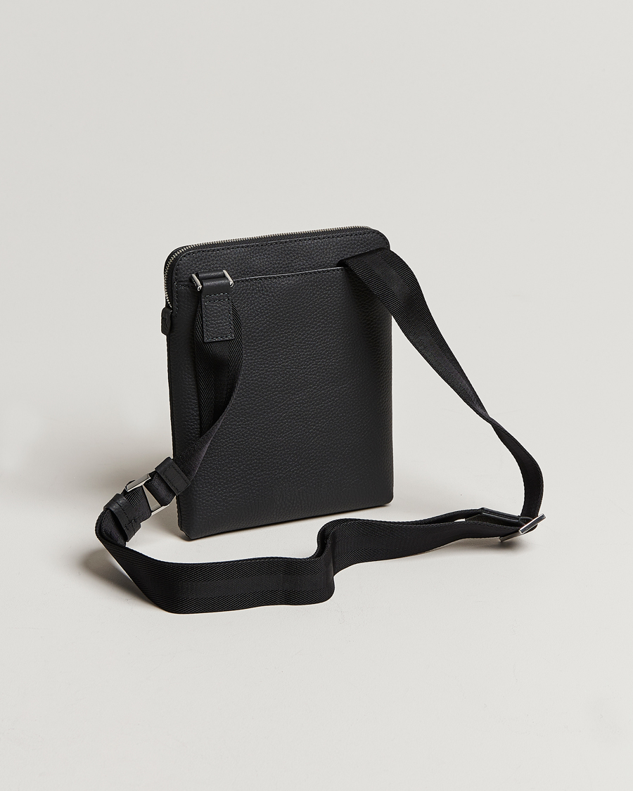 Men | Bags | BOSS BLACK | Crosstown Leather Bag Black