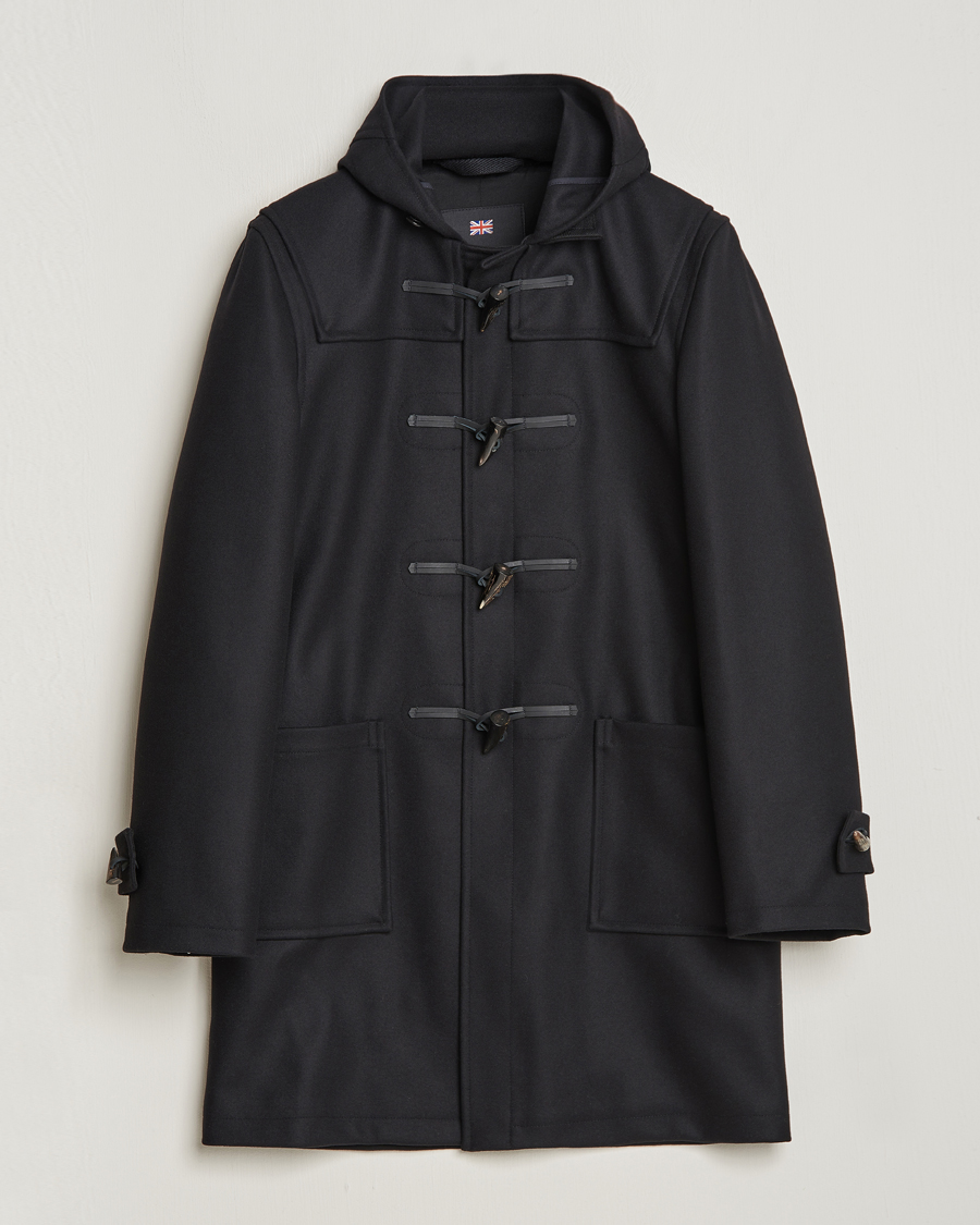 Men | Duffle Coats | Gloverall | Cashmere Blend Duffle Coat Black