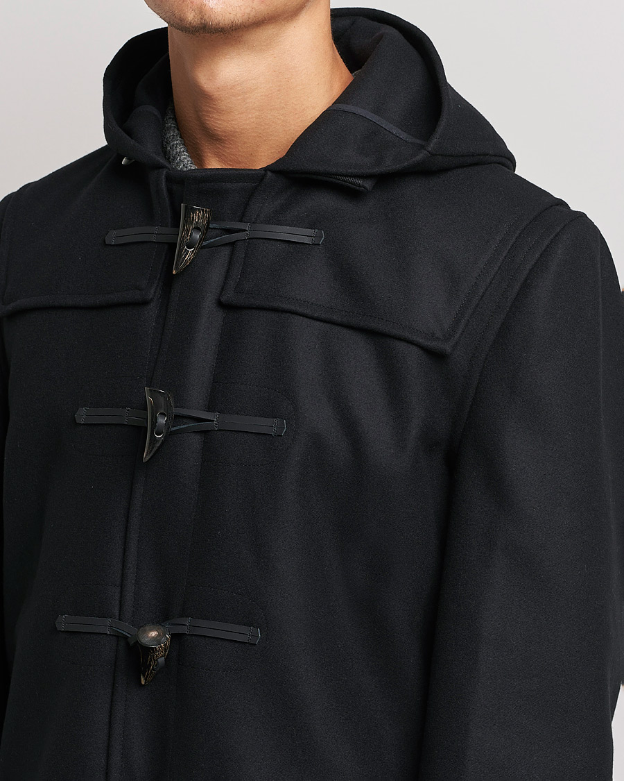 Men | Coats & Jackets | Gloverall | Cashmere Blend Duffle Coat Black