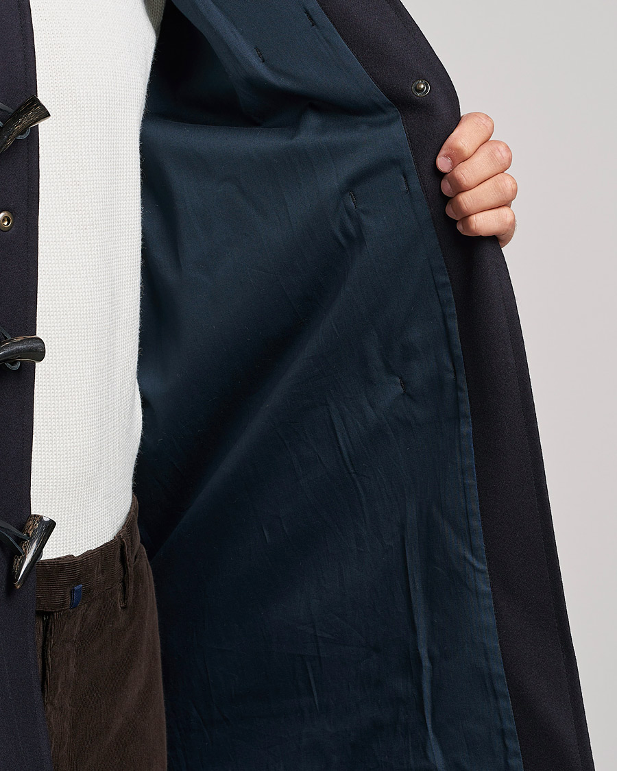 Men | Coats & Jackets | Gloverall | Cashmere Blend Duffle Coat Navy