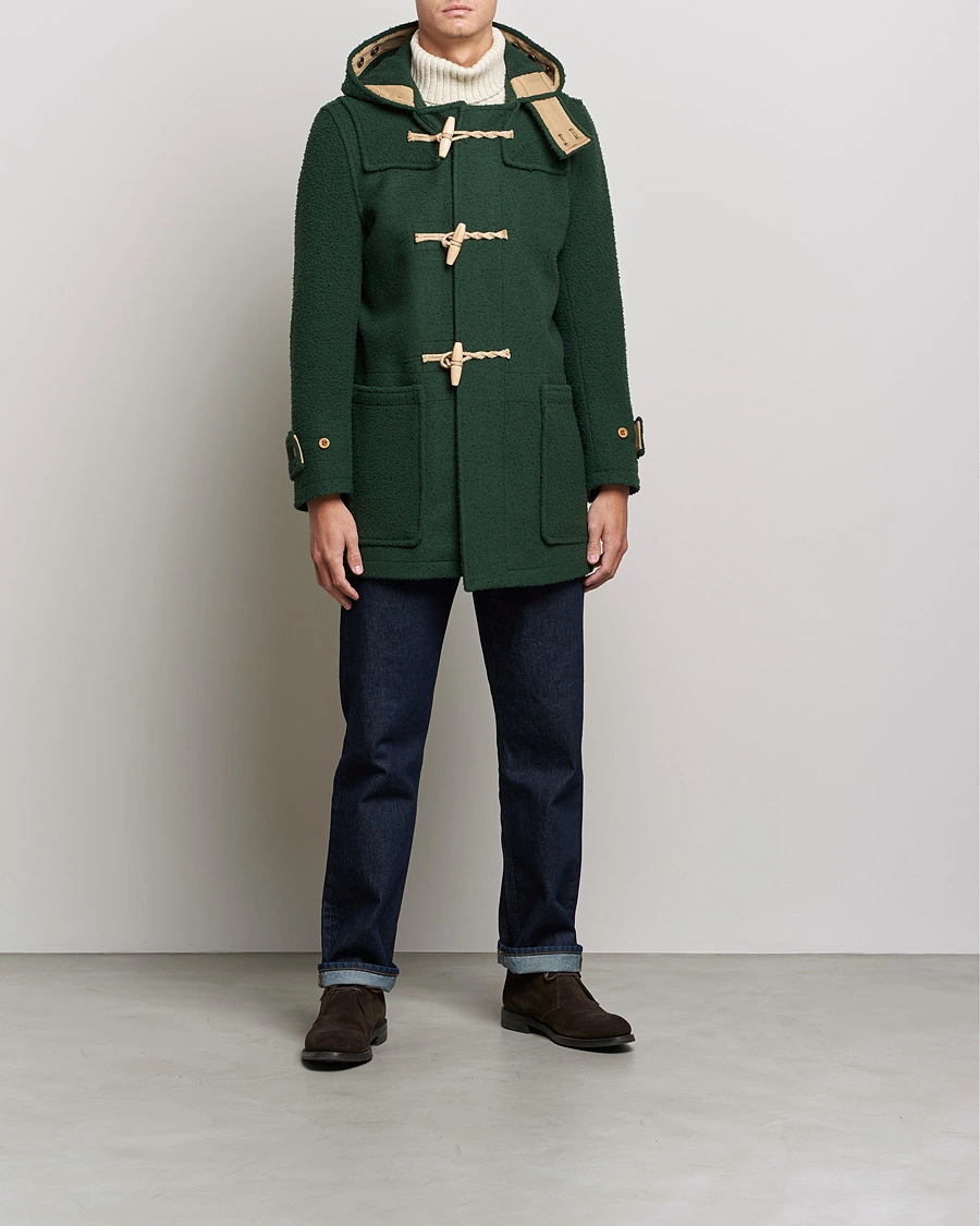 Men | Coats & Jackets | Gloverall | Monty Casentino Wool Duffle Coat Moss