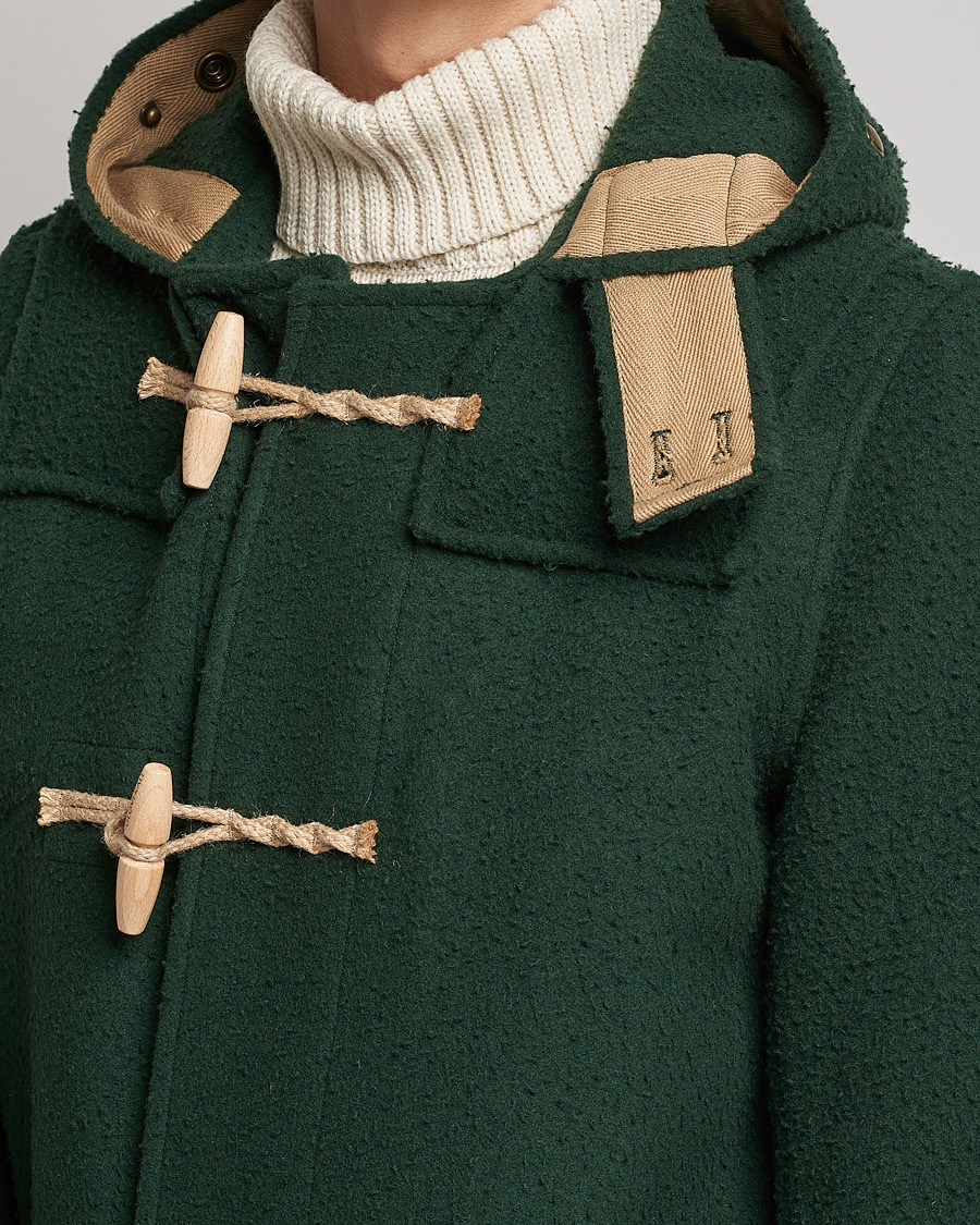 Men | Coats & Jackets | Gloverall | Monty Casentino Wool Duffle Coat Moss