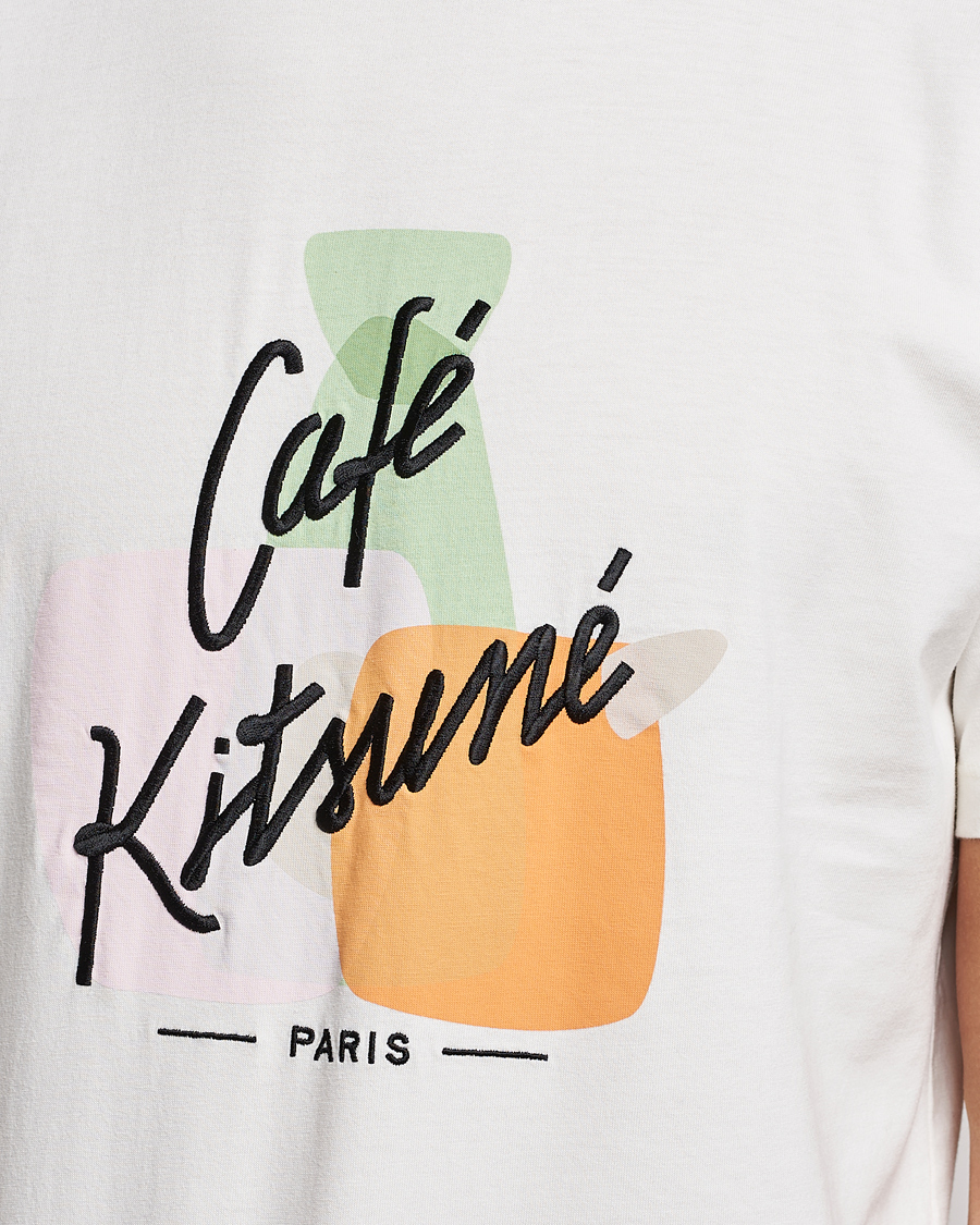 Men | T-Shirts | Café Kitsuné | Crew T-Shirt Coconut Milk