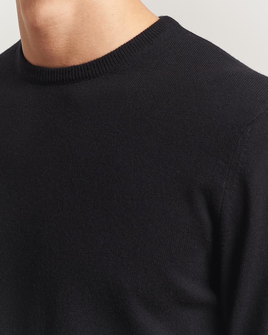 Men | Sweaters & Knitwear | Piacenza Cashmere | Cashmere Crew Neck Sweater Black