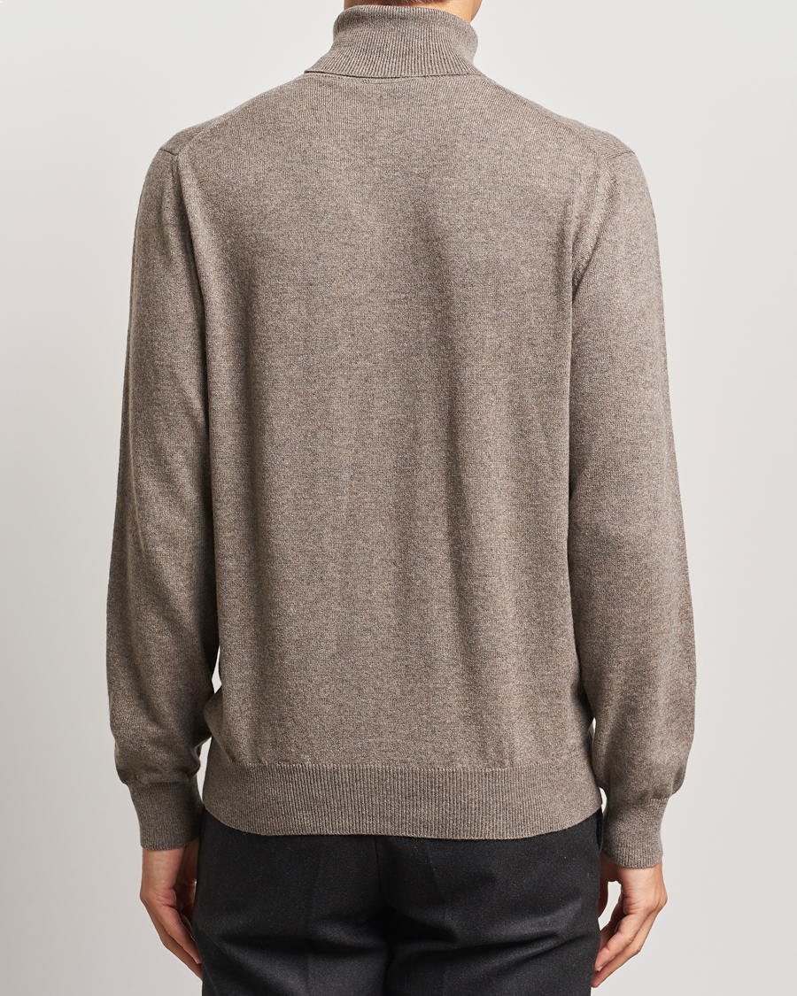 Men | Sweaters & Knitwear | Piacenza Cashmere | Cashmere Rollneck Sweater Brown