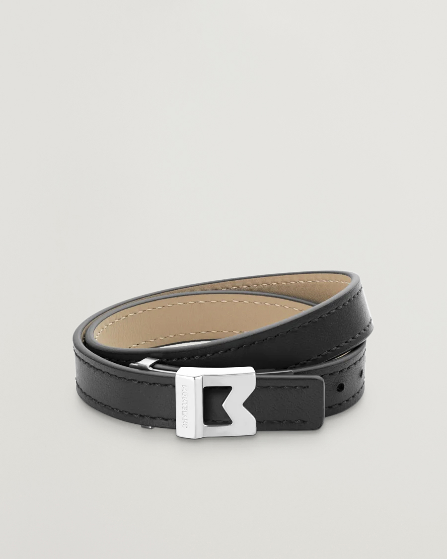 Montblanc Bracelet Steel M Logo Black at CareOfCarl.com