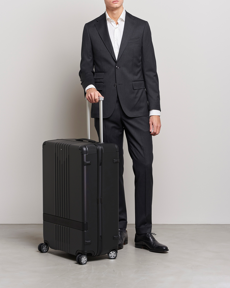 Men | Suitcases | Montblanc | Trolley Medium/Large 4 Wheels  Black