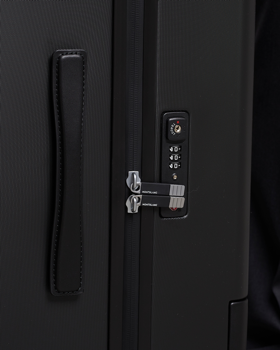 Men | Montblanc Trolley Medium/Large 4 Wheels Black | Montblanc | Trolley Medium/Large 4 Wheels Black