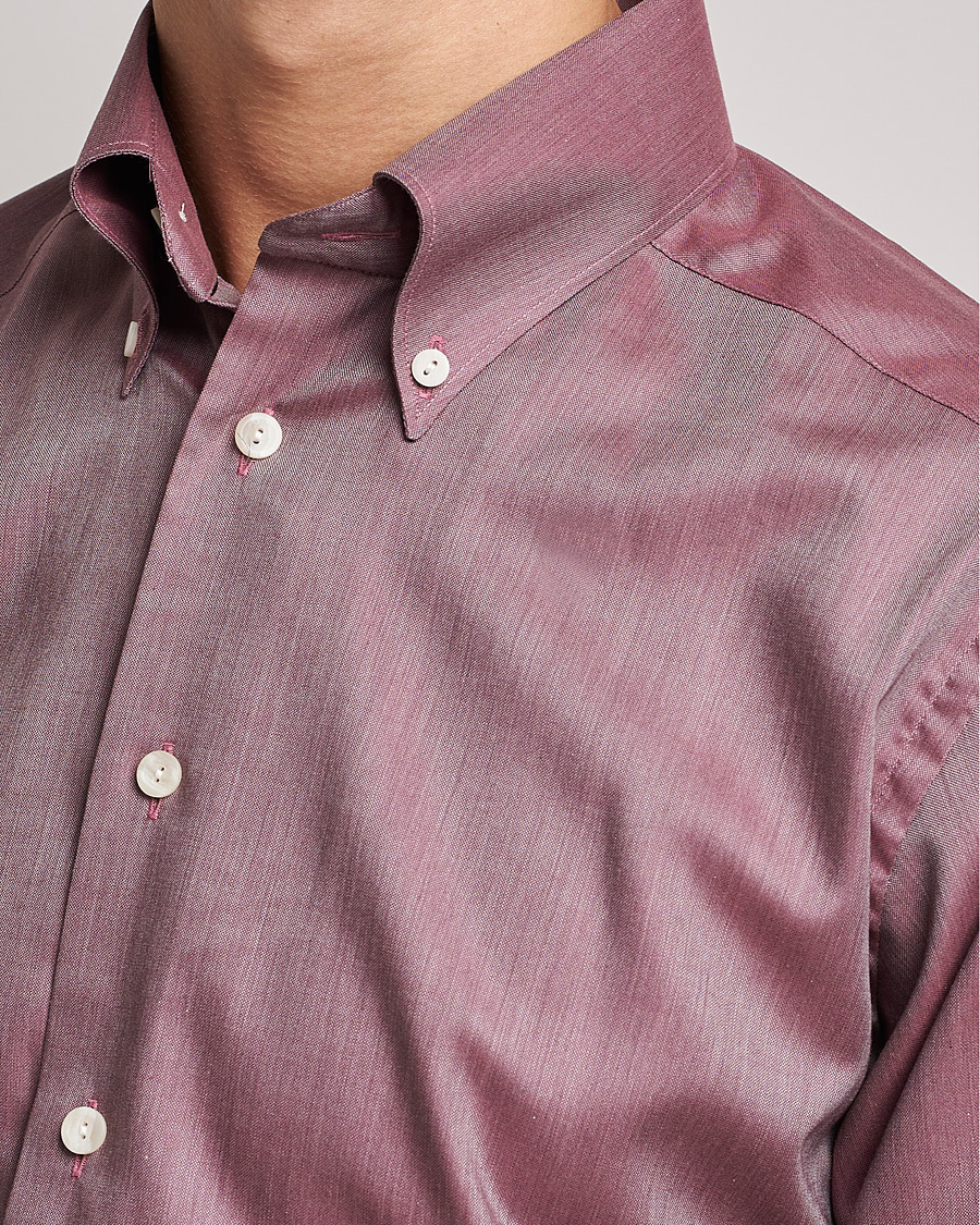 Men | Shirts | Eton | Wrinkle Free Button Down Oxford Shirt Red