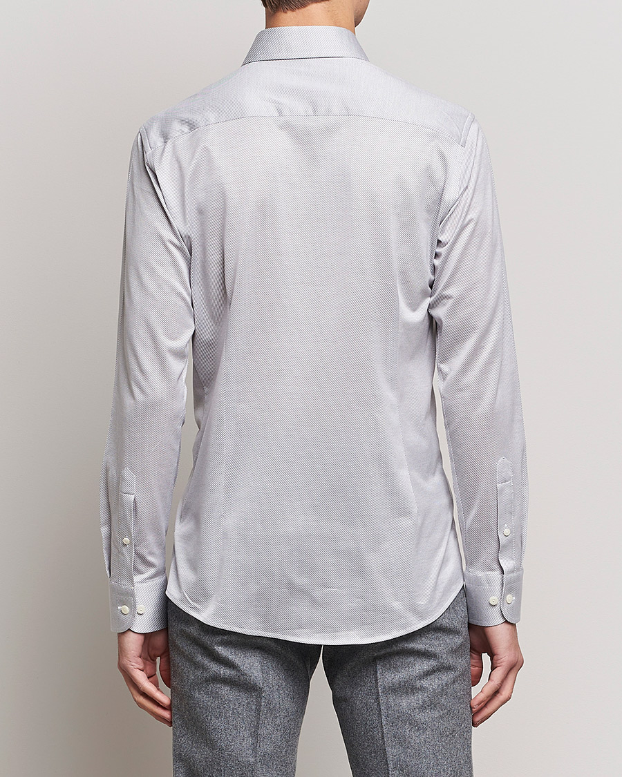 Men | Shirts | Eton | King Knit Filo Di Scozia Shirt Grey